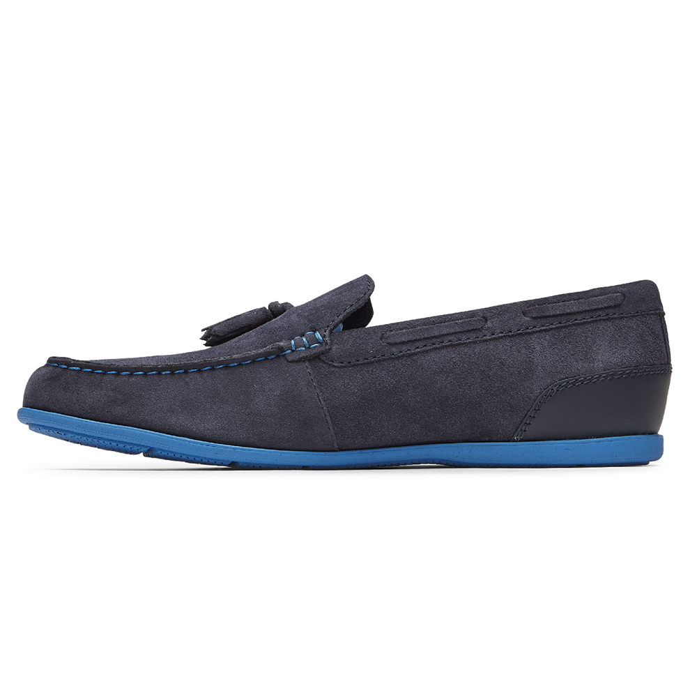 Rockport Mens Malcom Tassel - Loafers Blue - SKD138476